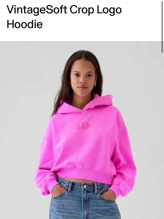 GAP Tops - GAP Vintagesoft Logo Hoodie